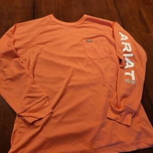 Ariat Women's Orange Long Sleeve Top.  NEW CONDITION.